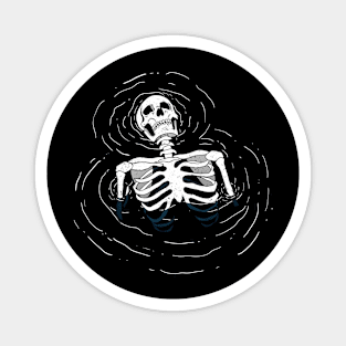 Timeless Descent (skeleton ocean) Magnet